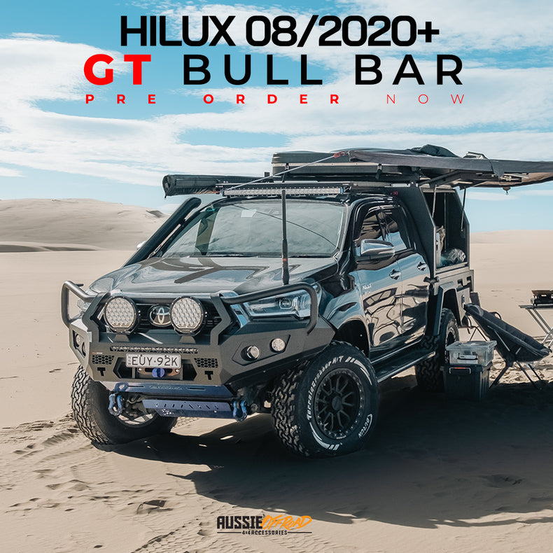 Hilux 08/20+ Touring Pack Suits: Hilux 08/2020 - Current - Bullbar, Winch, Lights, uhf + Free Fridge