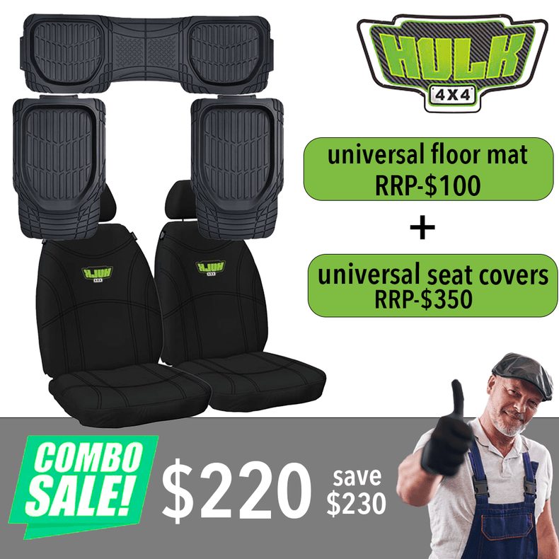 Universal Seat Covers + Floor Mats