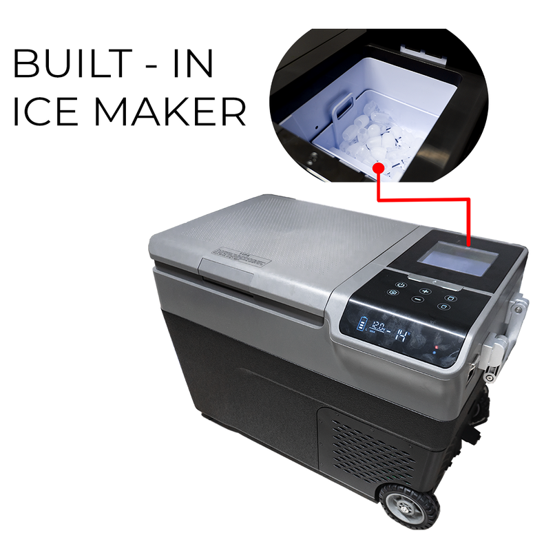 Ice Crafter 38L Portable Car Fridge - Built in Ice Maker