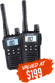 Oricom UHF2400-1 2 Watt Handheld UHF CB Radio – Single Pack