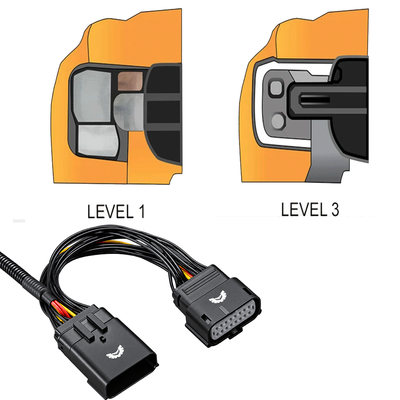 Next Gen Ranger Stedi High Beam Piggy Back Harness L1 & L3 Headlight - Also Suits Everest & Raptor