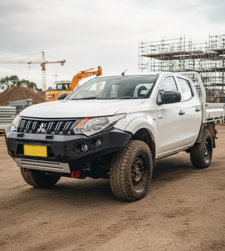 MQ Triton Touring Pack Suits: MQ Triton Bullbar, Winch, Lights, uhf + Free Fridge