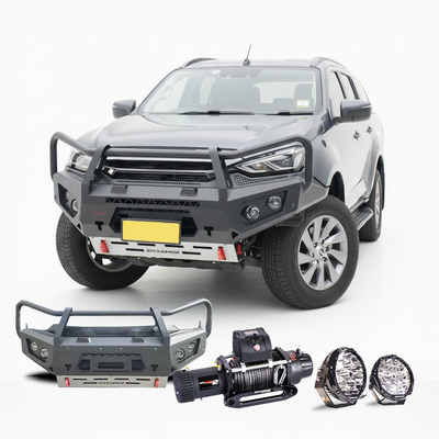 ISUZU MUX FRONTAL PACK | BULL BAR WINCH LIGHTS SUITS 2021+ MUX