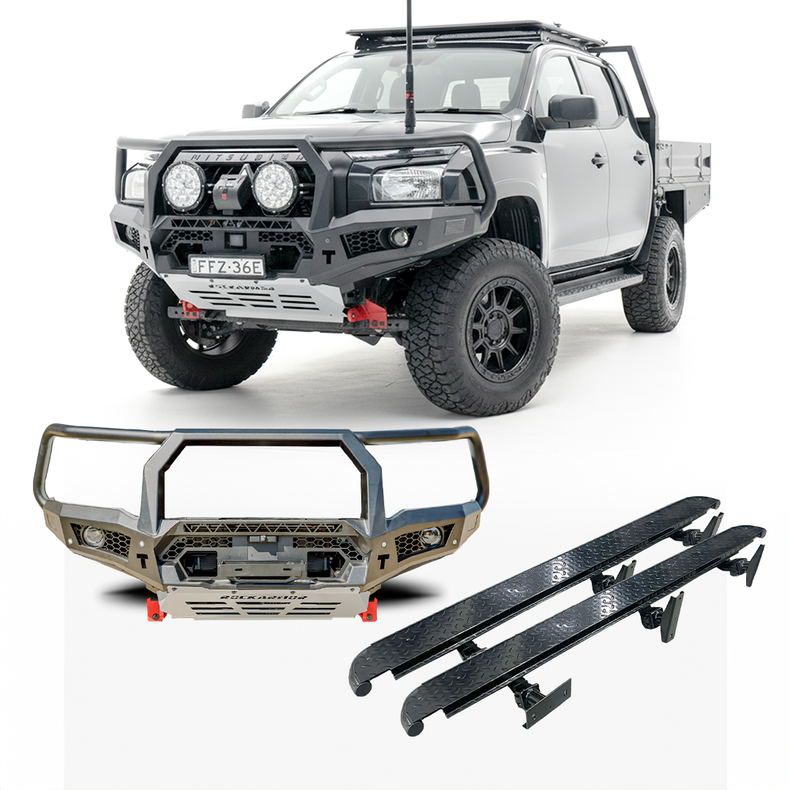 MV Triton GT Bull Bar & Rock Slider Combo