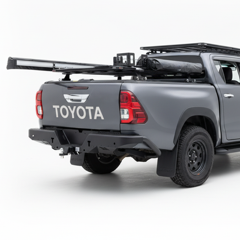 hilux rear step tow bar suits n80 
