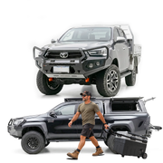 N80 Hilux GT Bull Bar + Aluminium Canopy + Free 40L Fridge - Suits 08/2020-11/2025 Models