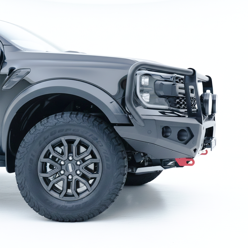 next gen ford raptor side view rockarmor gt bullbar