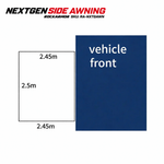 Next Gen Side Quick Awning - Free Standing -  Rockarmor