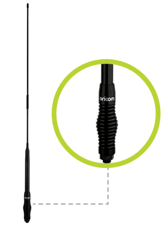 ANU220 6.5dBi Black UHF CB Antenna