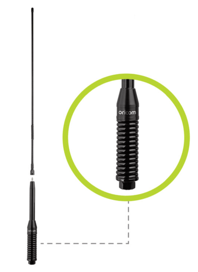 ANU240 6.5dBi UHF CB Antenna with Parallel Spring Base