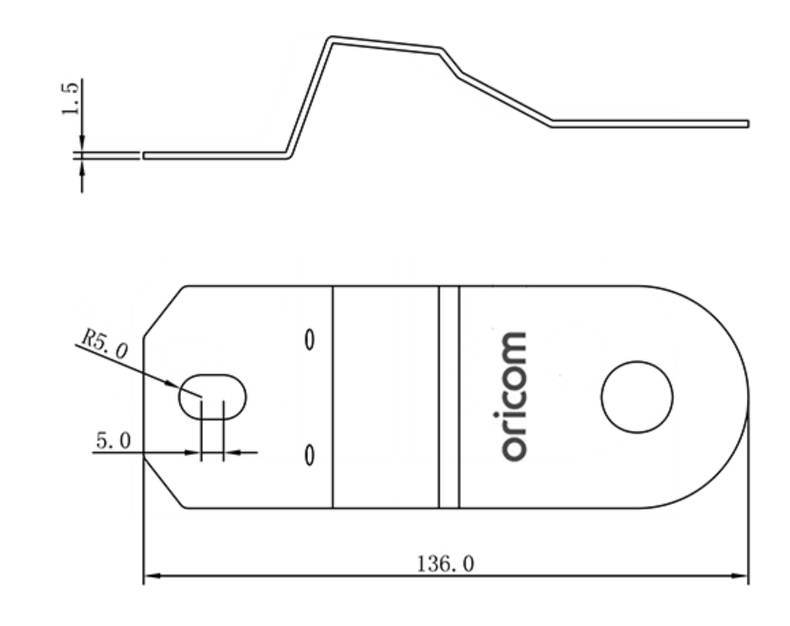 BR450 Gutter Mount Antenna Bracket