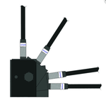 BR610BK Folding Bull Bar Antenna Mounting Bracket (Black)