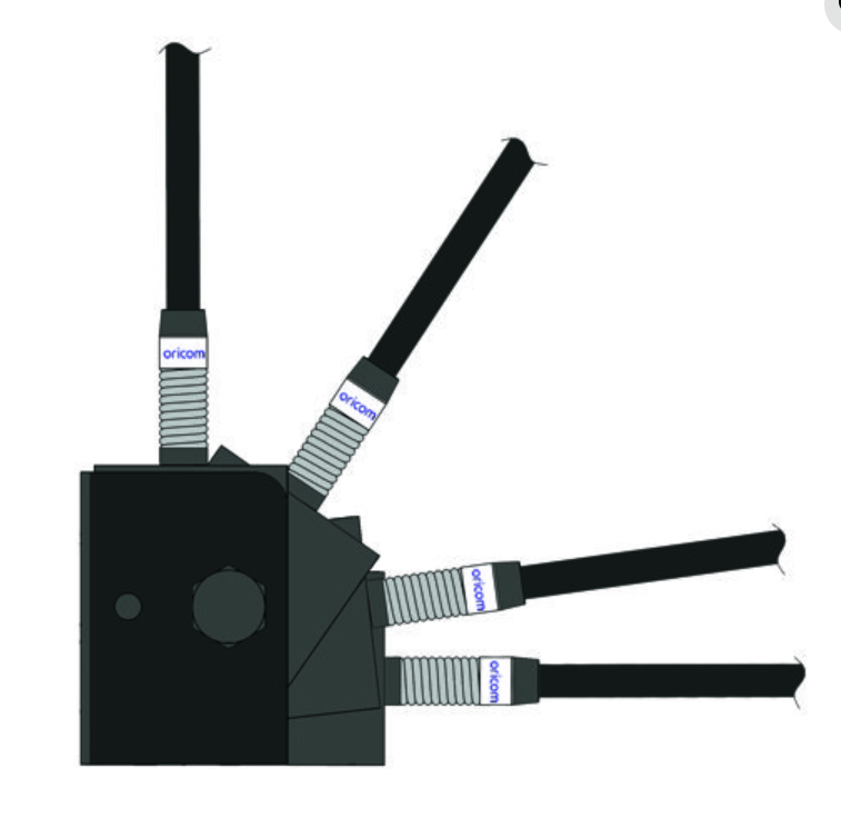 BR610BK Folding Bull Bar Antenna Mounting Bracket (Black)