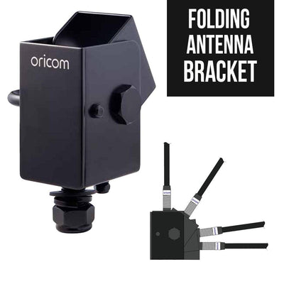 BR600BK Folding Bull Bar Antenna Mounting Bracket (Black)
