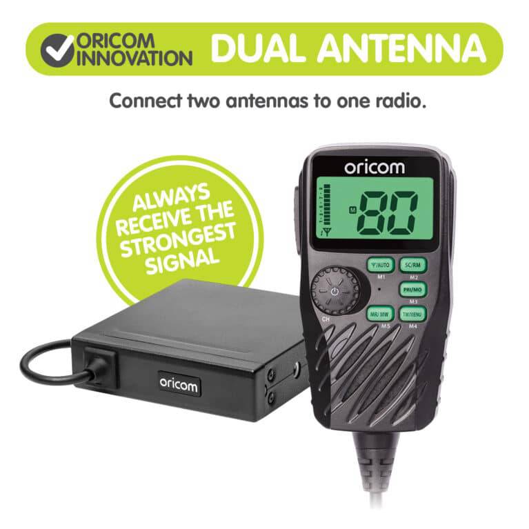 Oricom | UHF182X Dual Antenna 5 Watt UHF CB Radio