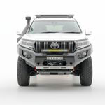 No Loop Steel Bull bar to suit Toyota Prado 150  - Winch Compatible, Rated Recovery Points, High Approach Angles  ADR Approved 