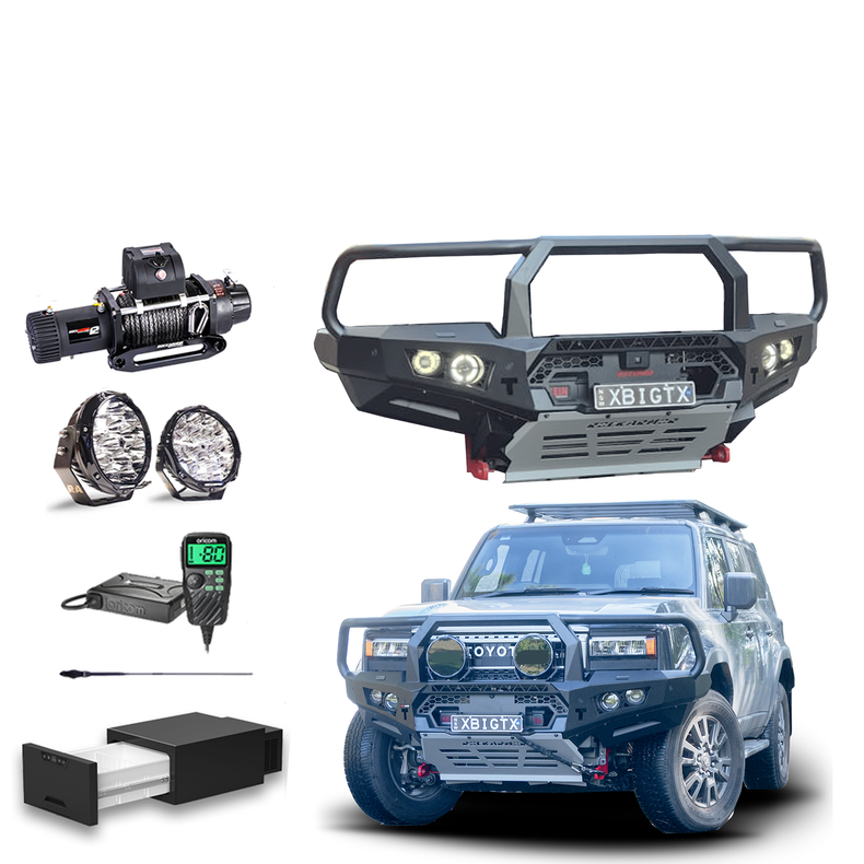 Prado 250 Touring Pack Suits: Prado 250 -  Bullbar, Winch, Lights, uhf + Free Fridge