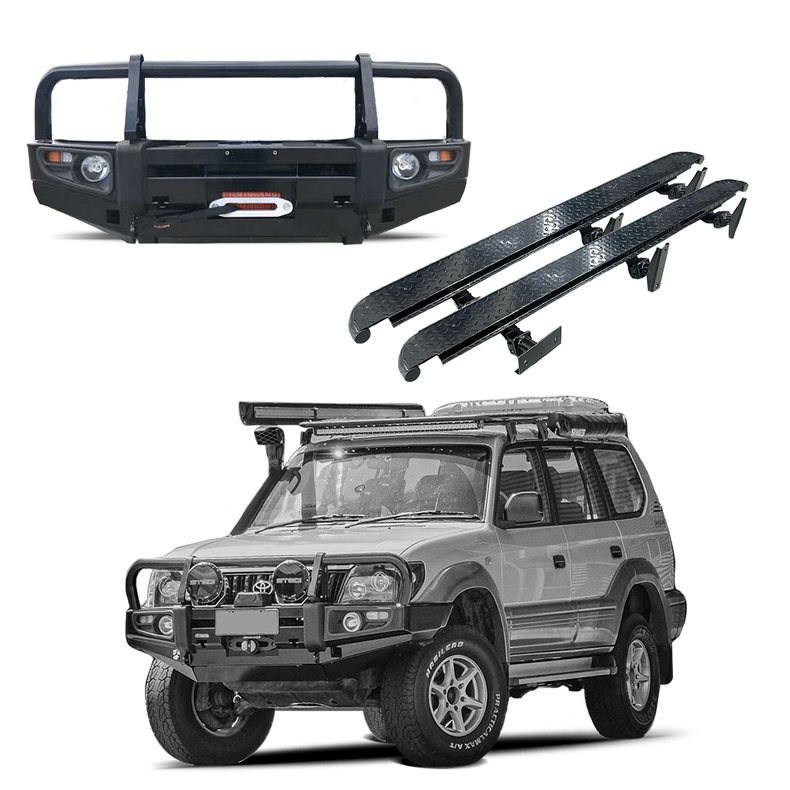 90 Series Bullbar & Rock Slider Combo