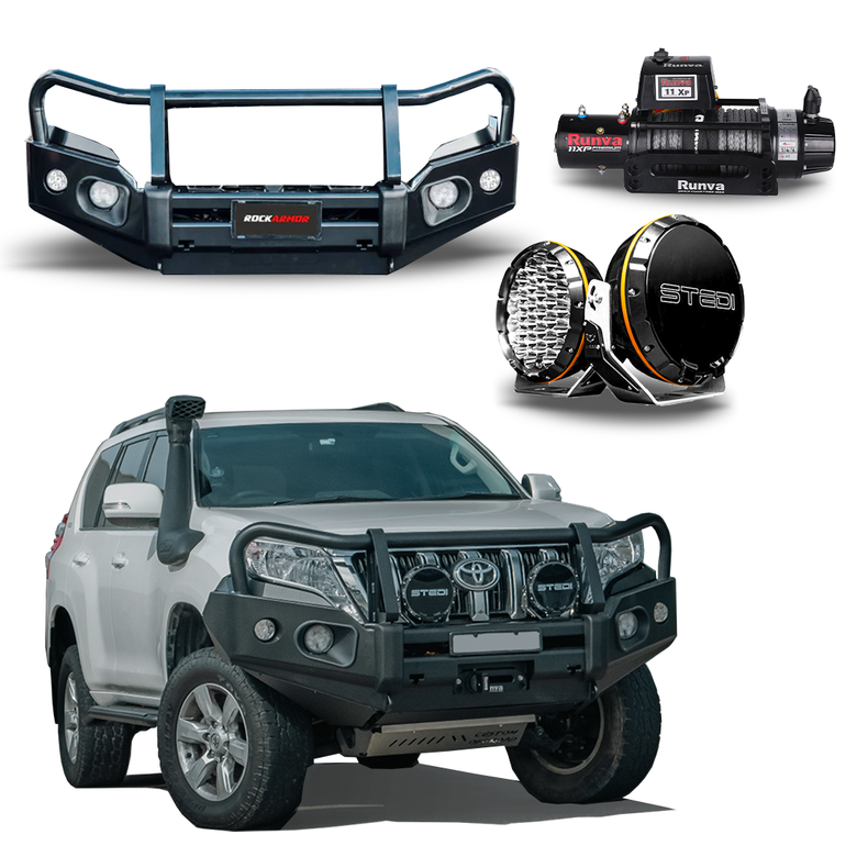 Prado 150 Protek Pack | Suits 2013 - 2017 Bullbar, Runva WInch, Stedi Lights