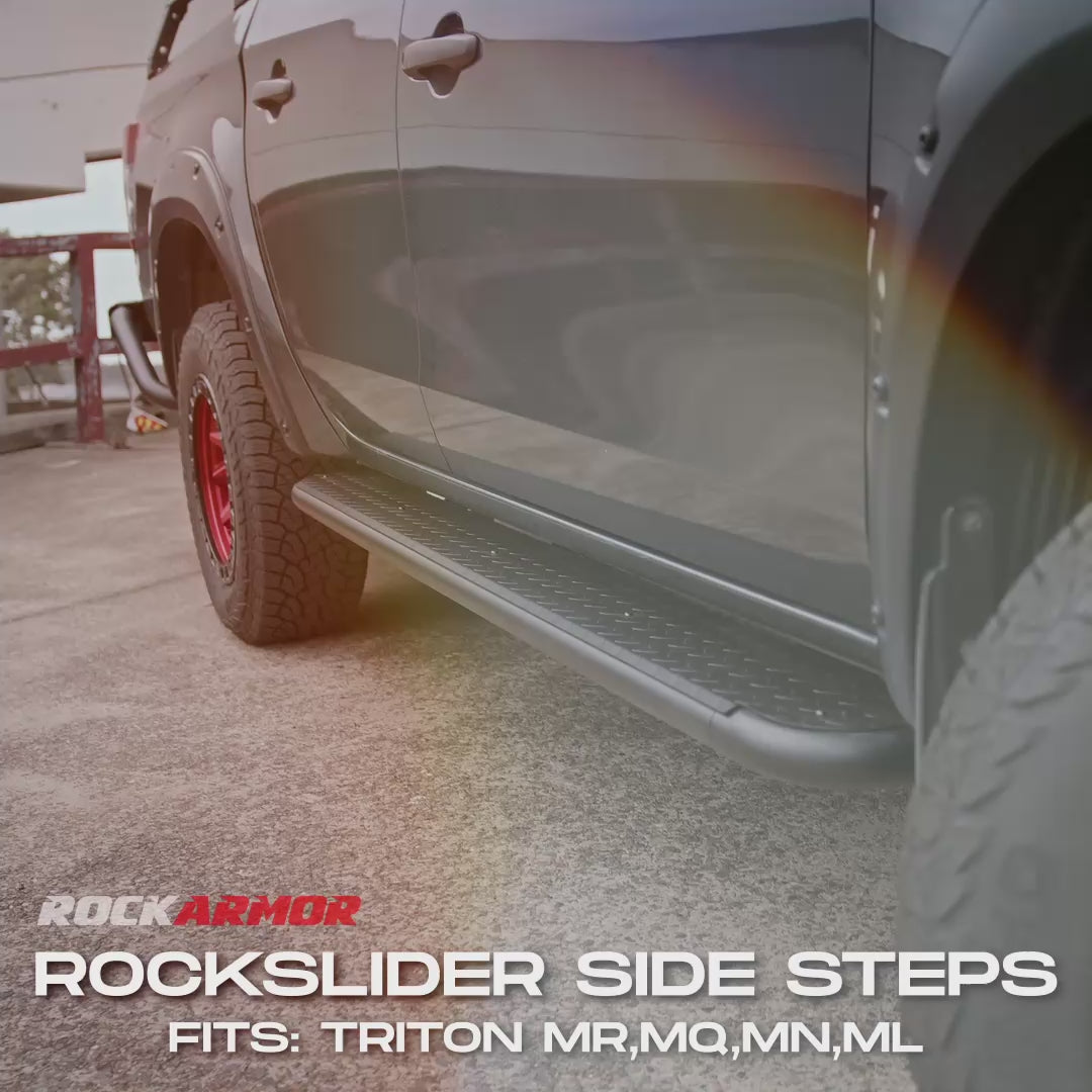 MR & MQ Triton Rock sliders Side Steps | ADR Approved | Rockarmor