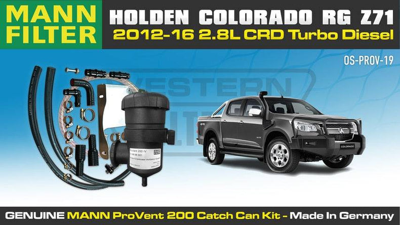 Holden Colorado | 06/2012-06/2016 | RG & Z71 2.8L Diesel - ProVent Oil Catch Can Kit OS-PROV-1