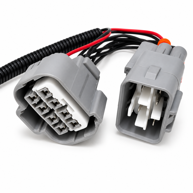Toyota Hilux N80 high beam adapter connector close-up