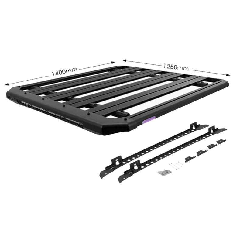 Hilux Roof Rack Platform 1450 x 1250 Built-In LED Light Bar Suits N70 2005 - 2015