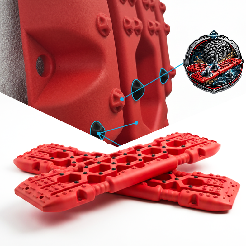 Recovery Tracks with Built-in Traction Studs