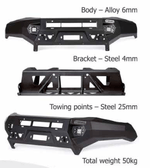 Rival 4x4 Alloy Bull Bar Suits - Landcruiser 200 SERIES 2008 - 2015 (DT-2D57241B)