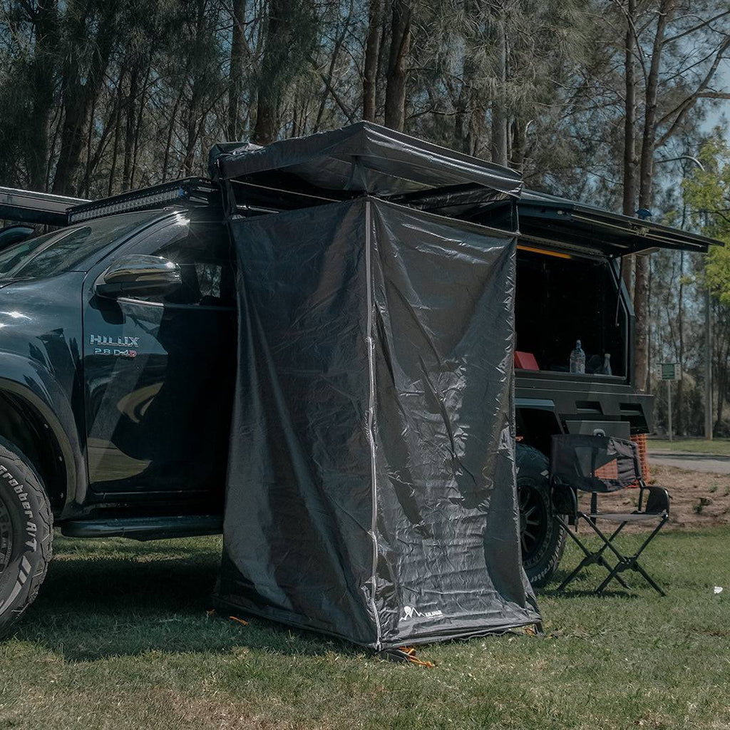 Shower Awning Tent Roof Floor Built in LED light Kalahari