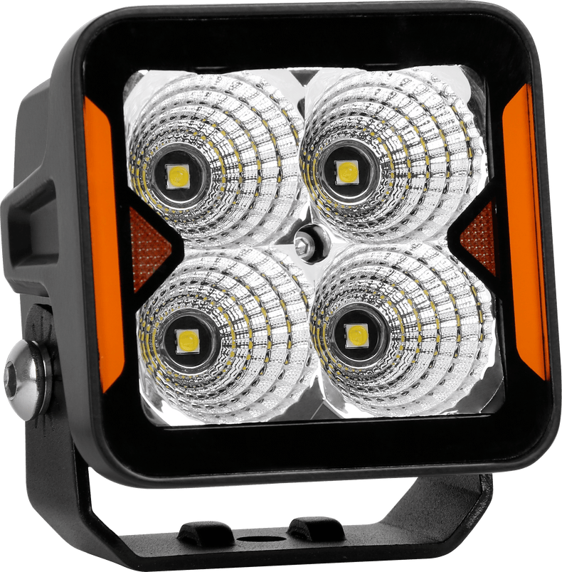 20W LED Work Light | Flood | Rockarmor | Wiring Harness Included