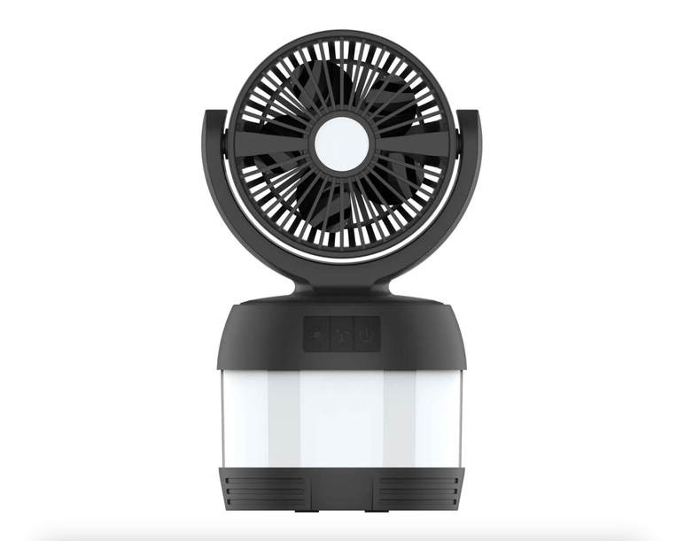 Mini Camping Fan | Built-in LED Lantern