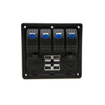 12V 4way Rocker Switch Panel | 50amp Dual Anderson | USB Input