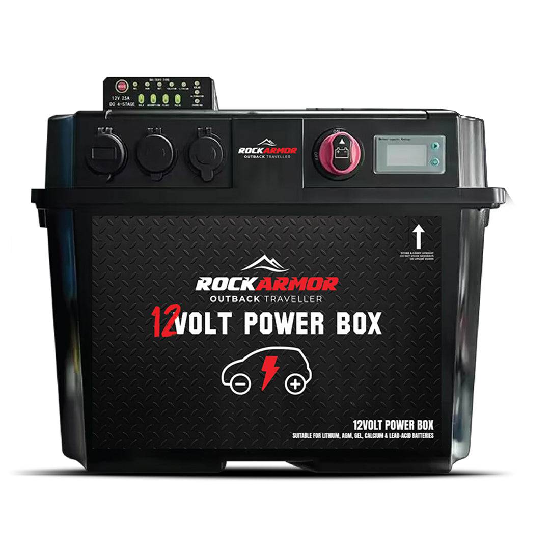 12V Battery Box with DCDC Charger MPPT IP67 Rated
