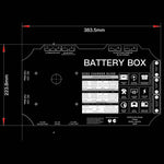 12V Battery Box with DCDC Charger MPPT IP67 Rated