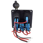 3 Gang Rocker 12v Switch Panel with LED Backlit