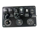 6 Gang Beast Mode | Voltage Meter | Ciggie | USB  Panel