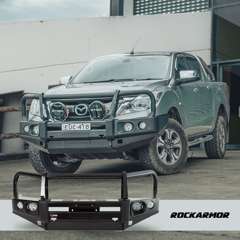 BT50 Touring Pack Suits: BT50 10/2011 - 07/2020 - Elite Bullbar, Winch, Lights, uhf + Free Fridge