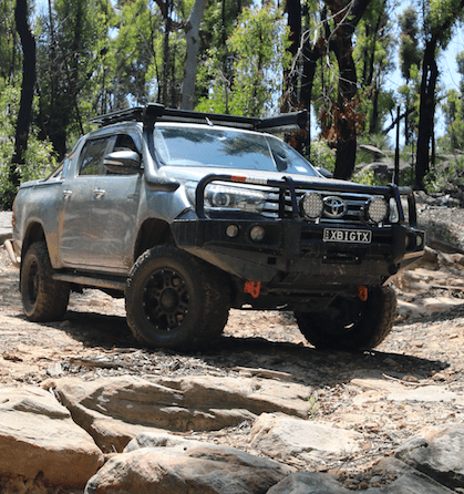 Hilux N80 Touring Pack Suits: N80 Hilux 2015-07/2020 - Elite Bullbar, Winch, Lights, uhf + Free Fridge
