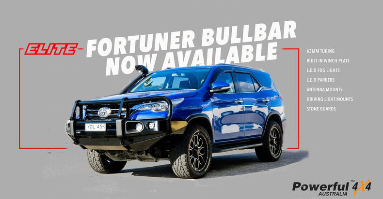 Toyota Fortuner Bullbar Rockarmor Elite Suits 10/2015 - 08/2020