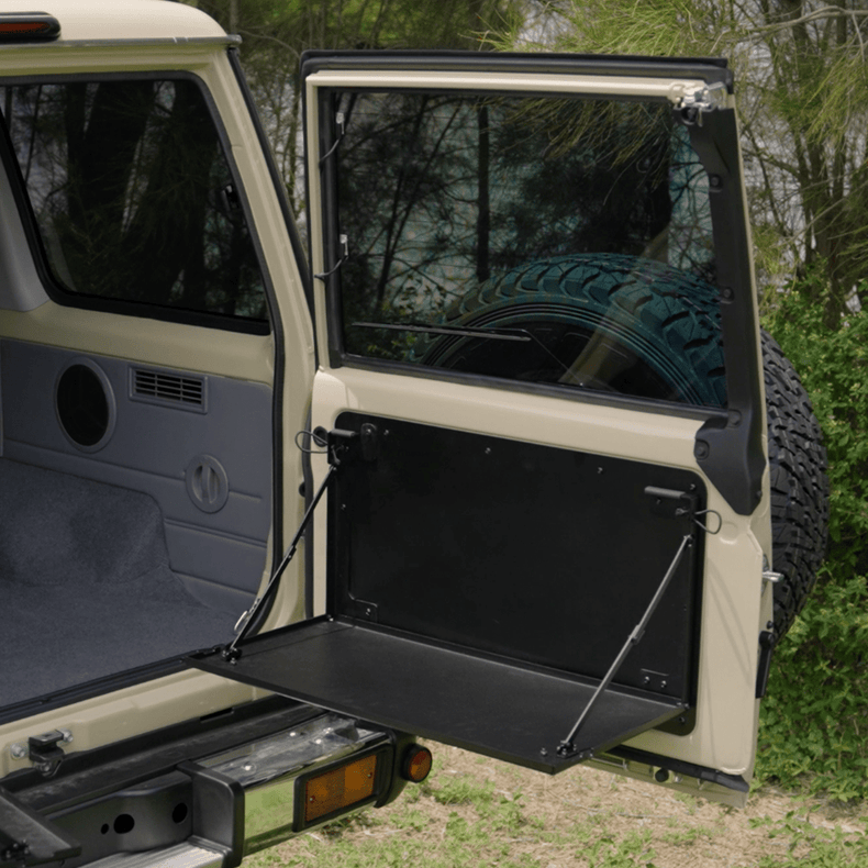 Rear Door Folding Alloy Table (Drivers Side) 75/76/78 Series Landcruiser Wagon