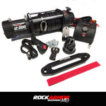 Frontal GT Bull Bar Pack Suits - Hilux 08/2020 - Current 12,000LBS Winch / R85 LED Spotties | Rockamor