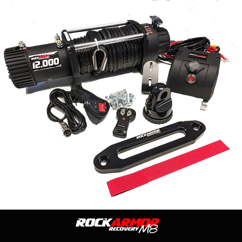 Frontal GT Bull Bar Pack Suits - Hilux 08/2020 - Current 12,000LBS Winch / R85 LED Spotties | Rockamor