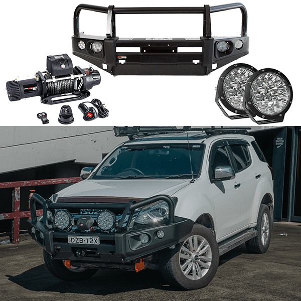 Isuzu D-MAX & MU-X | 2012 - 2017 | Frontal Pack: Bull Bar / Winch / Lights