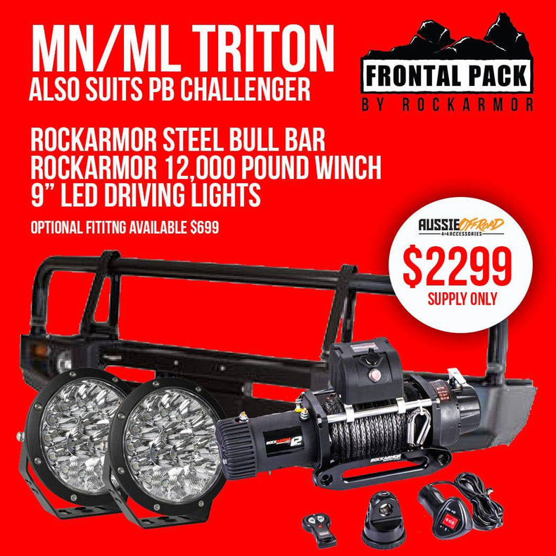 MN - ML Triton | Challenger | Offroad Frontal Pack - Bull Bar, Winch, 9