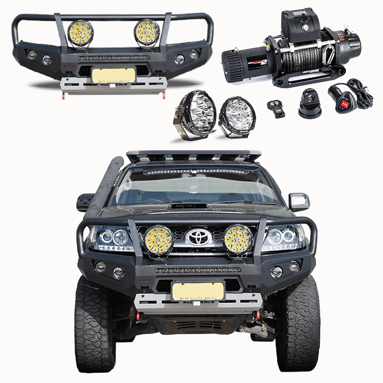 n70 Hilux 2005-2011 GT Frontal Pack | GT Bullbar, Winch, lights