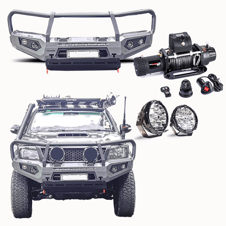 n70 Hilux 2011-2015 GT Frontal Pack | GT Bullbar, Winch, lights