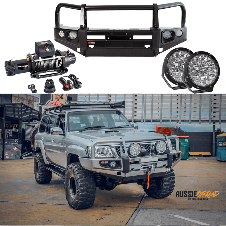 Nissan GU Patrol Series 4+ | Offroad Pack | Bullbar, Winch, Lights