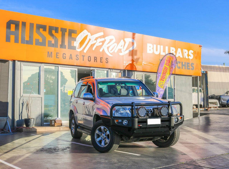 Prado 120 Frontal Pack - Bull Bar, Winch, LED Spotties