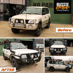 90 Series Prado Frontal Pack - Bull Bar, Winch, LED Spotties